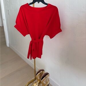 Elegant Red Women's Top